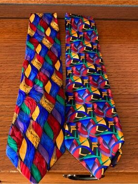 Jerry Garcia silk tie Vintage Grateful Dead Colorful Bright Made in USA